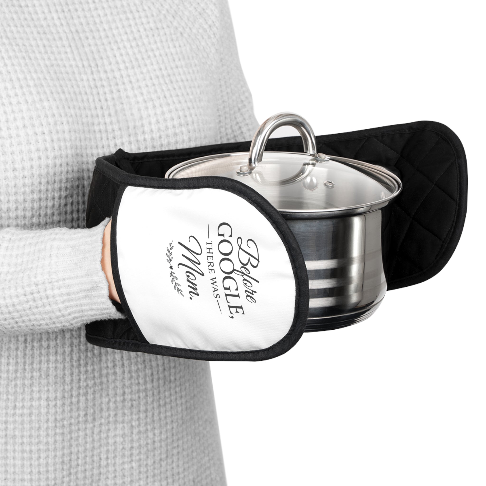 Before Google, There Was Mom™ Oven Mitt — Funny Mother’s Day Kitchen Gift