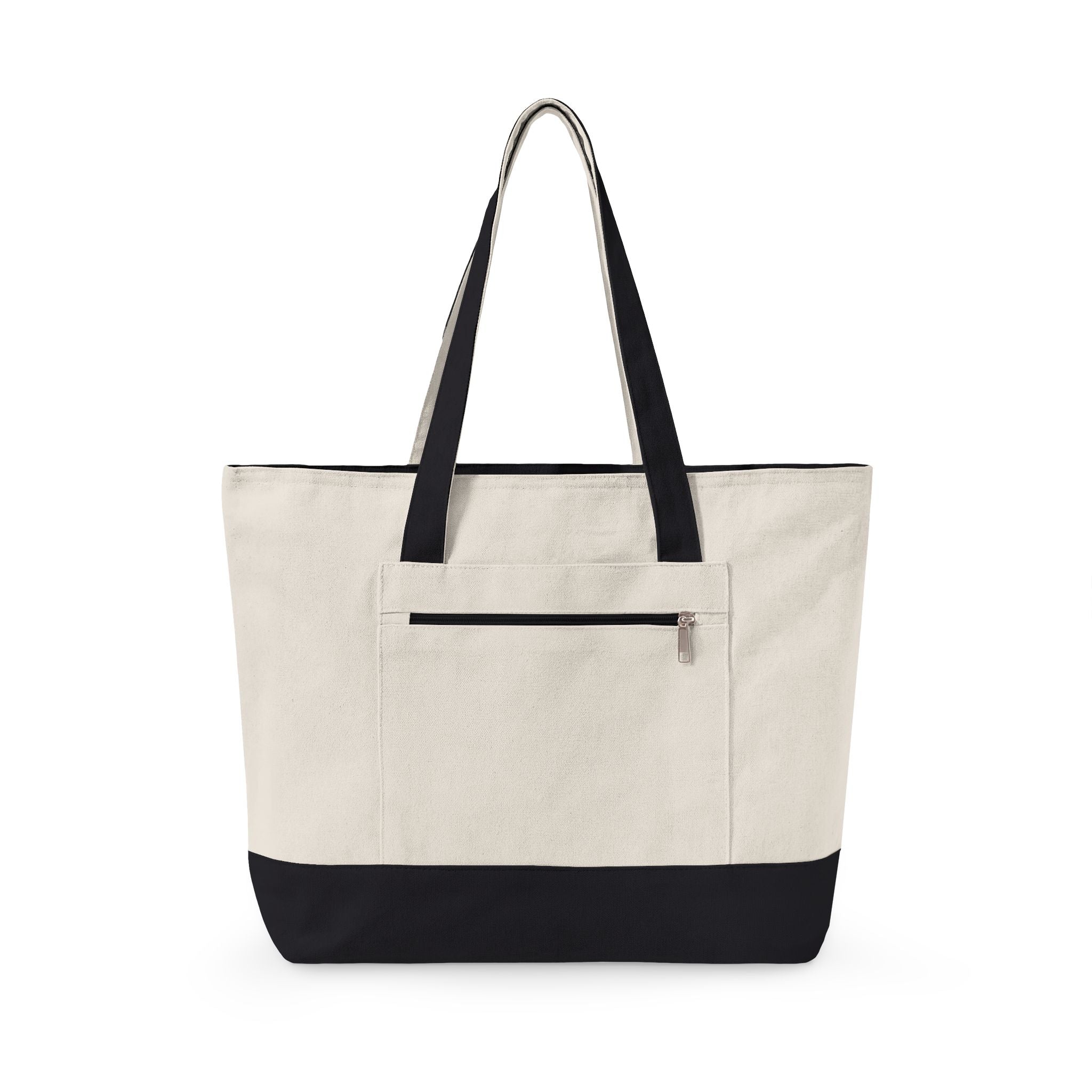 Carried with Purpose™ Canvas Tote Bag – Zippered Pocket, Durable Everyday Carry