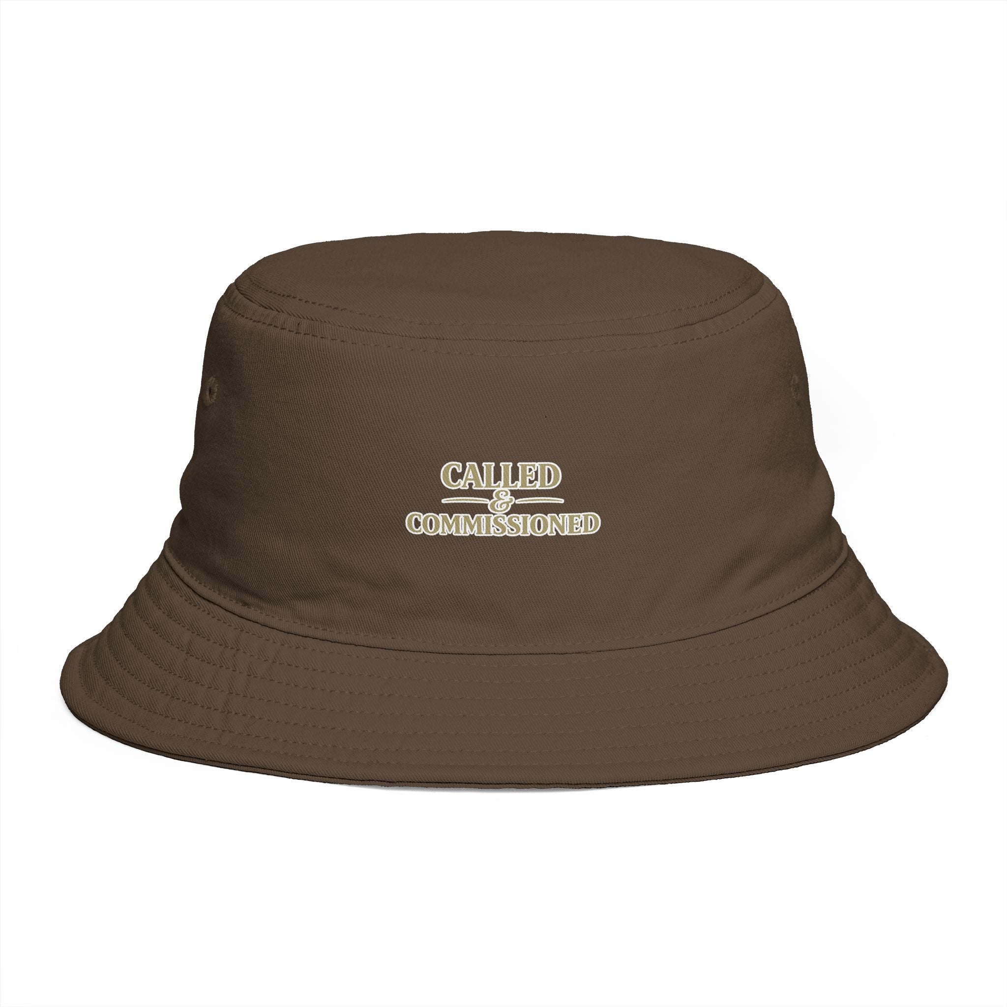 Called & Commissioned Black Bucket Hat | Christian Faith Cotton Hat