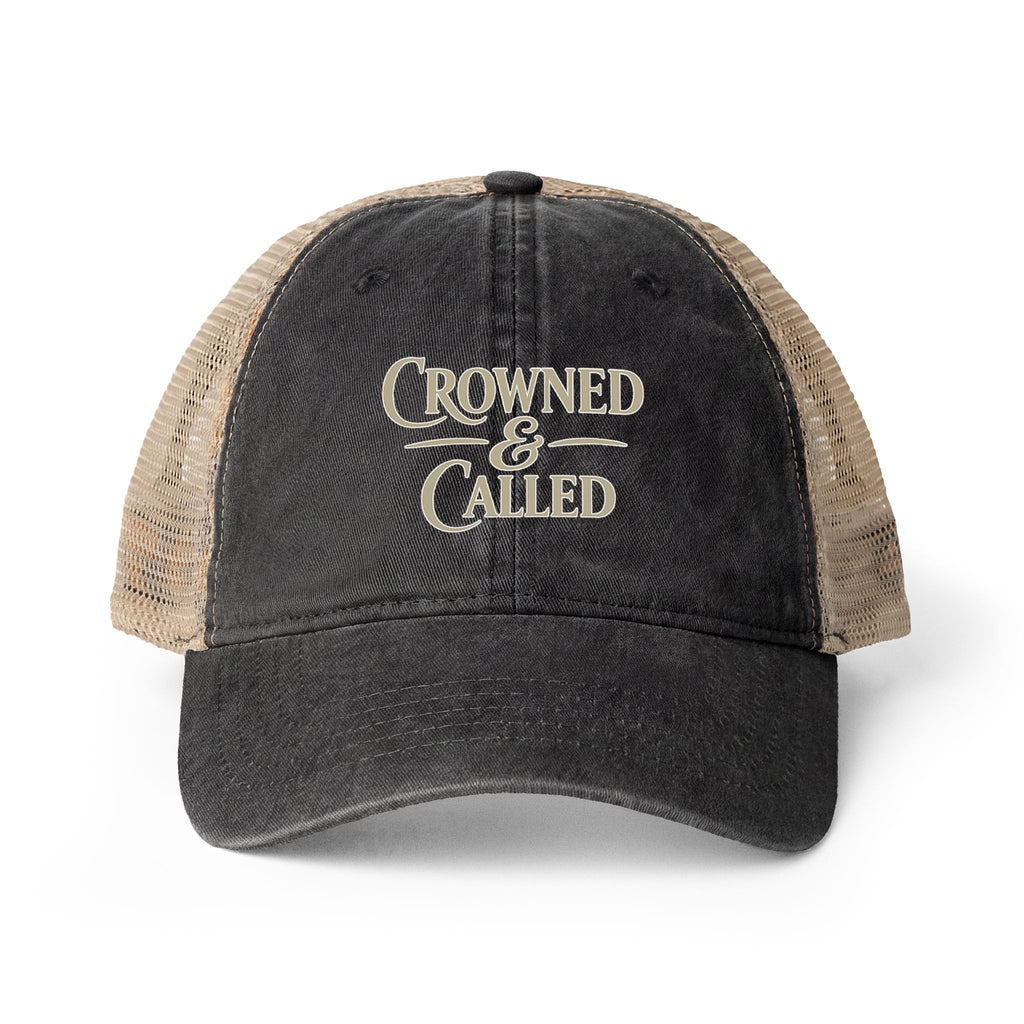 Crowned & Called™ Women’s Ponytail Cap – Concealed Messy Bun Hat, Faith-Based Baseball Cap