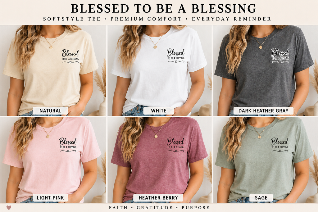 Blessed To Be A Blessing™ T-Shirt – Christian Faith Inspirational Tee