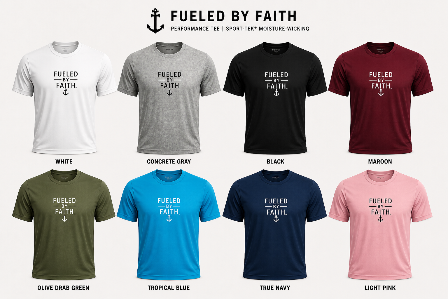 Fueled by Faith™ Performance Tee | Moisture-Wicking Athletic Shirt