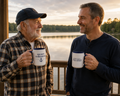 Quiet Strength™ Accent Coffee Mug | Guided by Faith, Steady Through Every Storm | 15oz Ceramic Mug