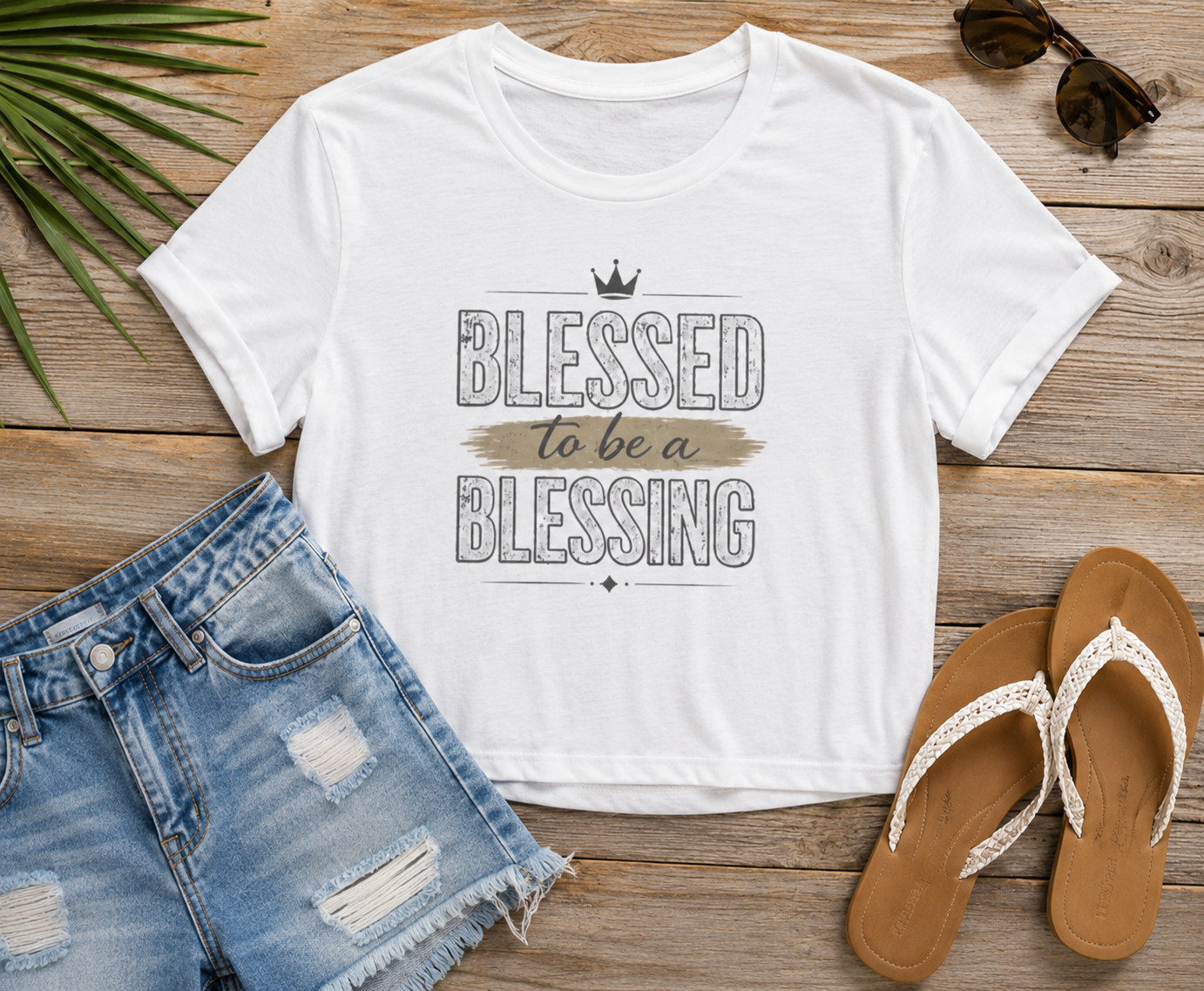 Blessed to Be a Blessing | Women's Flowy Cropped Tee
