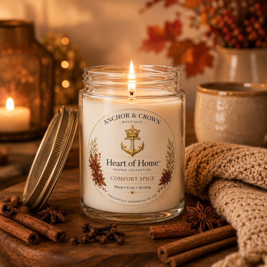 Heart of Home™ Soy Candle | Vanilla Bean | 9 oz Scented Candle