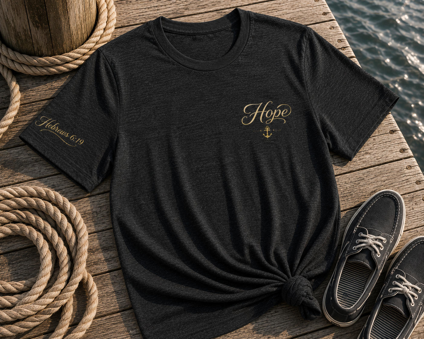 Hope Anchors the Soul™ Inspirational Script Tee