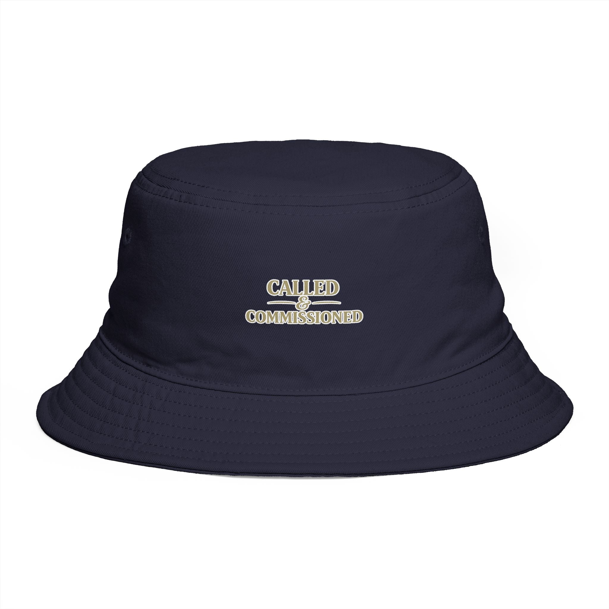 Called & Commissioned Black Bucket Hat | Christian Faith Cotton Hat