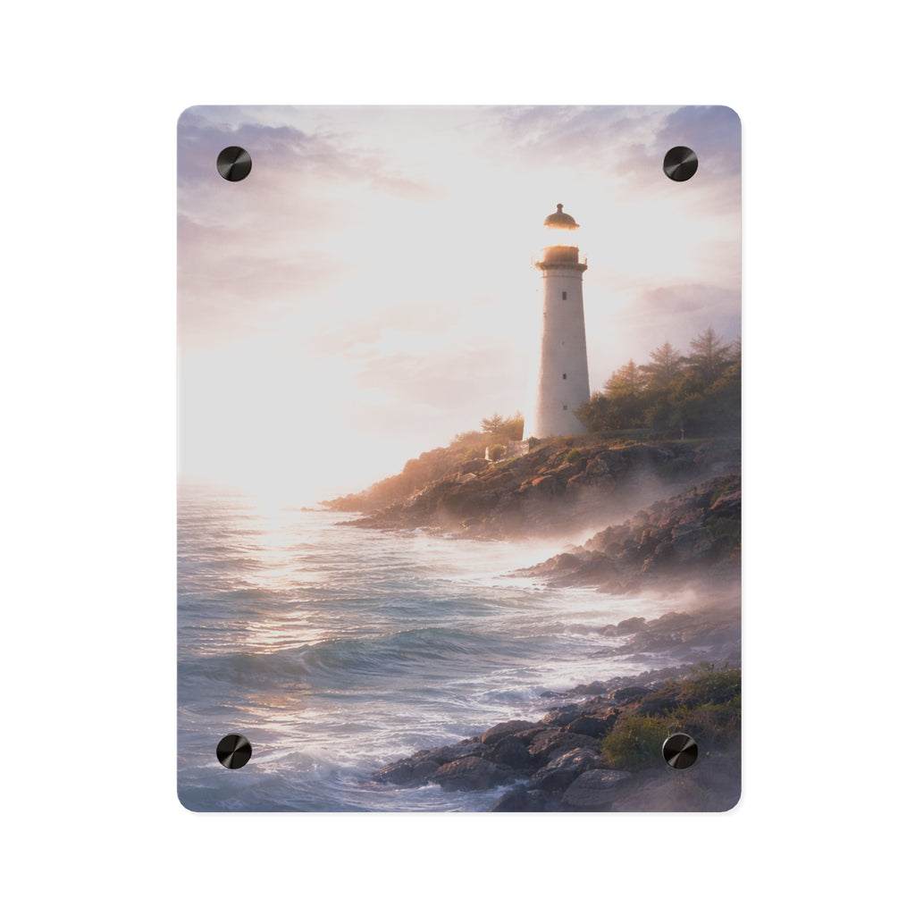 Lighthouse Coastal Acrylic Wall Art Panel — Serene Ocean Seascape Décor