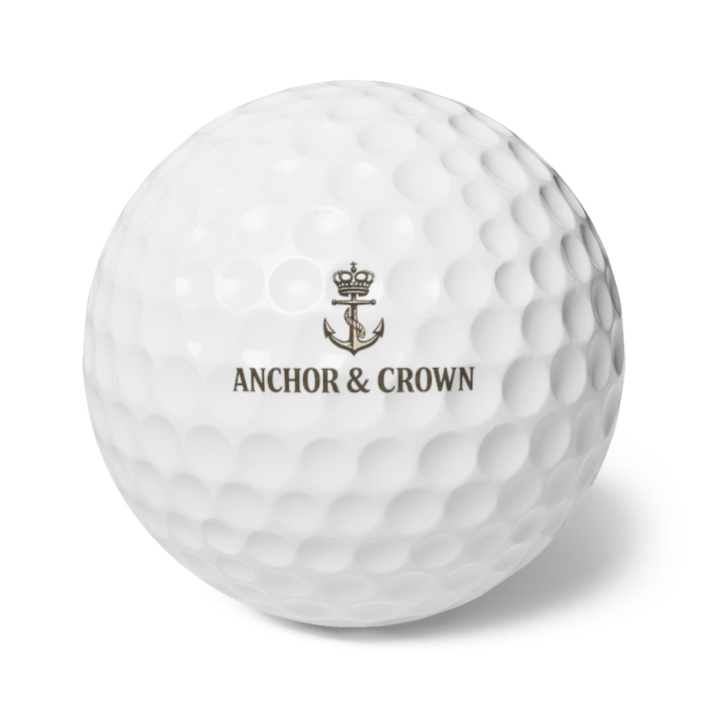 Anchor & Crown Golf Balls | 6 Piece Set