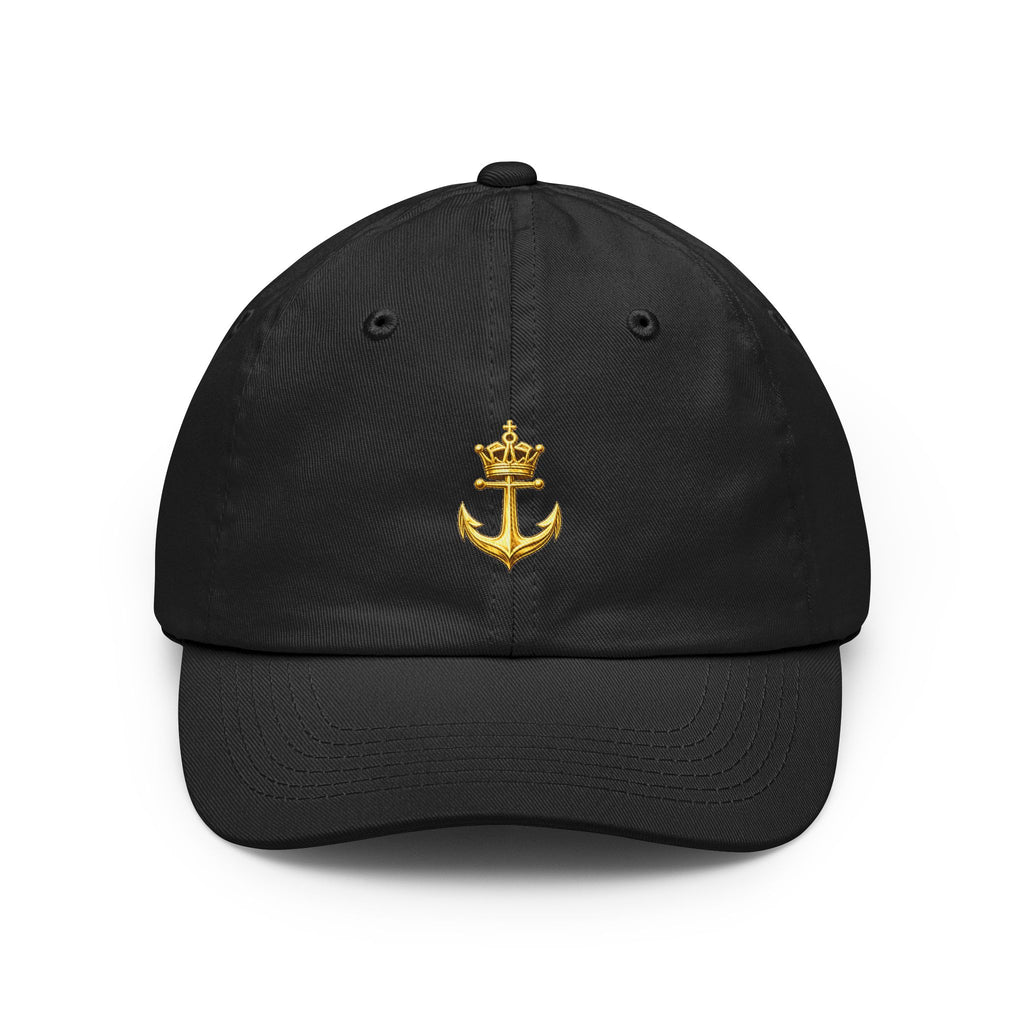 Anchored in Faith™ Dad Hat – Gold Emblem Cap