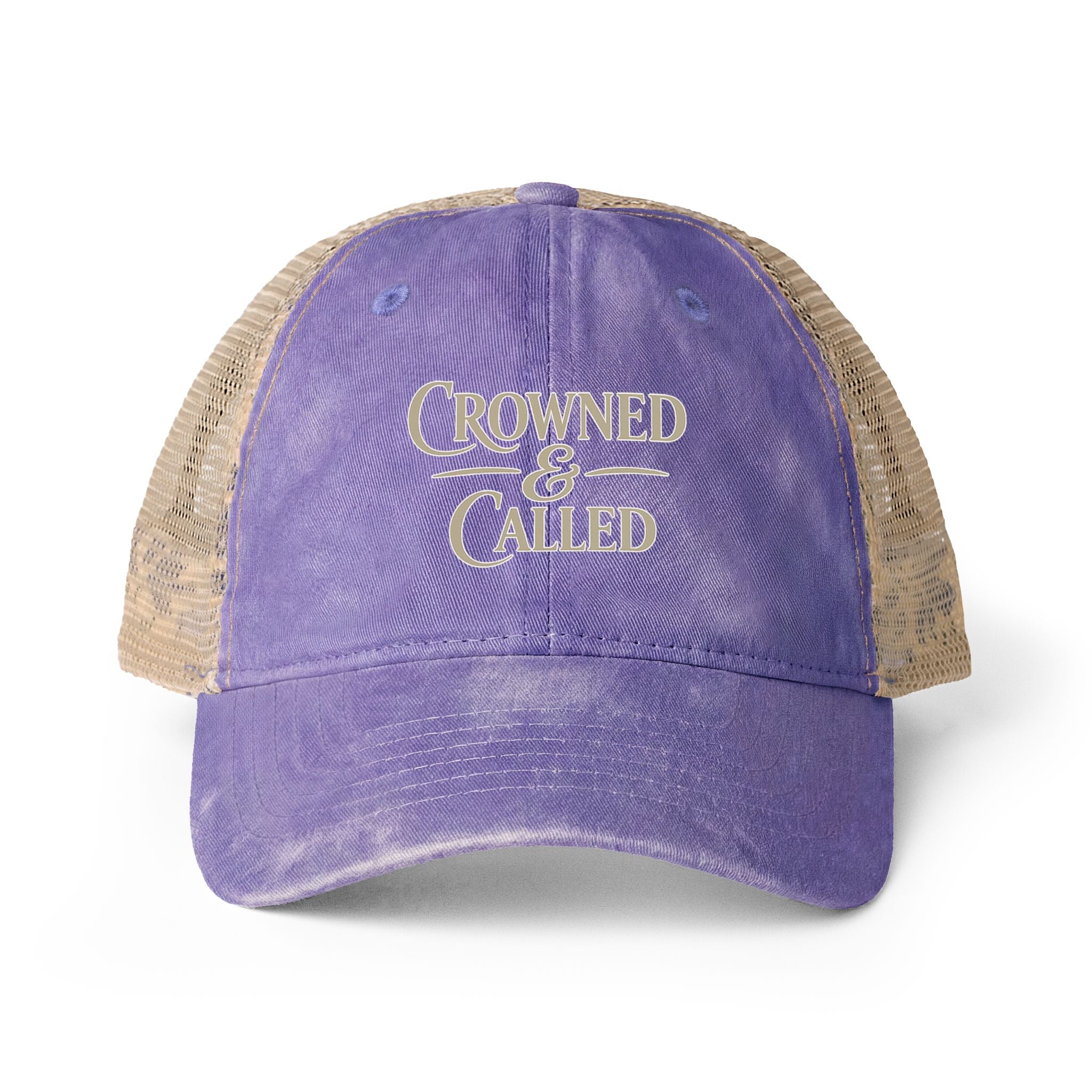Crowned & Called™ Women’s Ponytail Cap – Concealed Messy Bun Hat, Faith-Based Baseball Cap