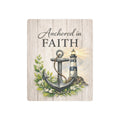 Anchored in Faith Metal Wall Art – Lighthouse Beacon Decor