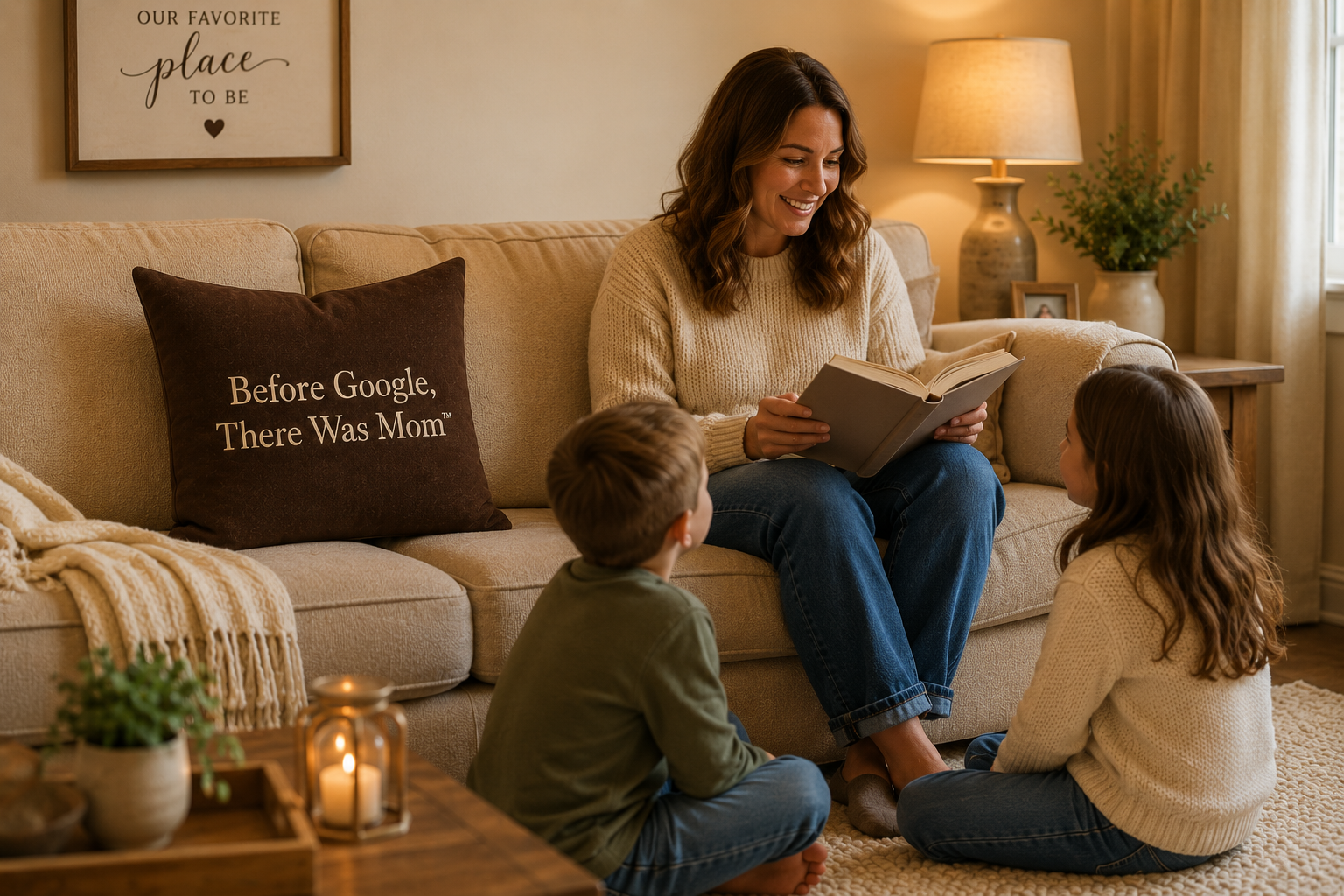 Momlytics™ Pillow Trio | Cozy Faith & Mom Statement Throw Pillow Set