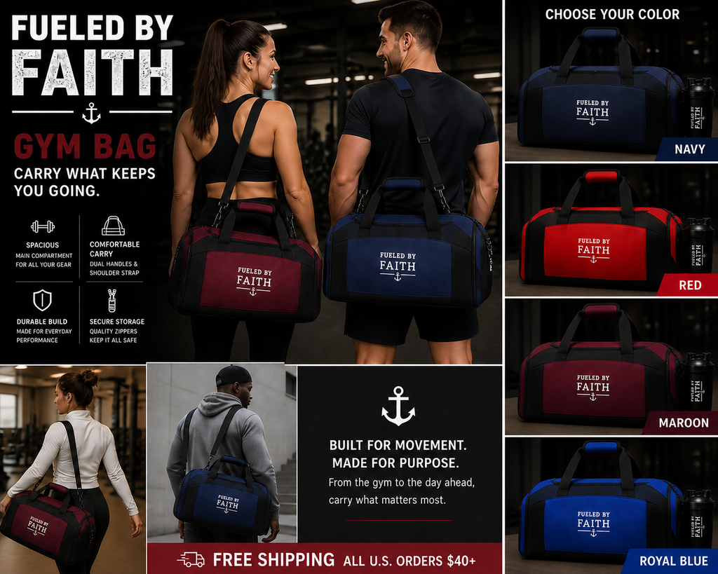 Fueled by Faith™ Gym Bag | Performance Duffle for Everyday Carry