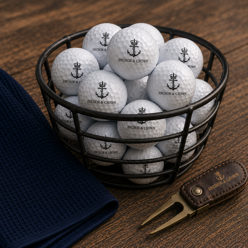 Anchor & Crown Golf Balls | 6 Piece Set