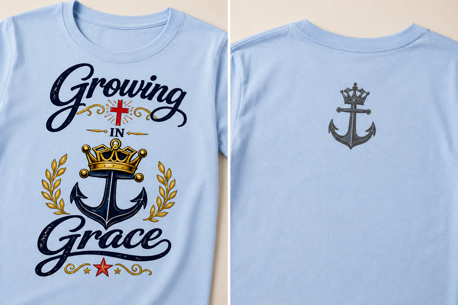 Growing in Grace™ Youth T-Shirt – Christian DryBlend Kids Tee
