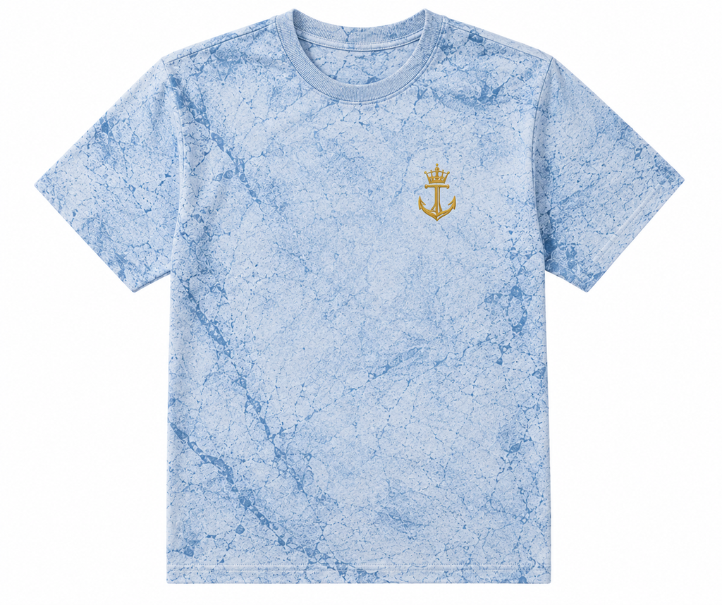 Guided by Faith, Led by Dad Color Blast Patriotic Dad T‑Shirt