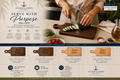 Serve With Purpose Engraved Cutting Board | Maple or Walnut Kitchen Essential