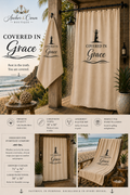 Covered in Grace™ Bath Set | Lighthouse Shower Curtain & Oversized Towel