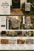 Faith Welcome Entry Set | Outdoor Doormat & Porch Accent